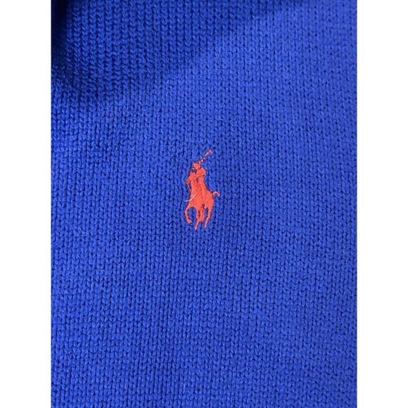 Polo Ralph Lauren Men's Blue 1/4 Zip Sweater Pullover Long Sleeve Size XL - Picture 4 of 15